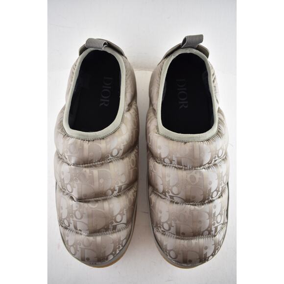 Dior Mens Snow Slipper Beige Oblique Logo Flat Slip On Loafer Sneaker 44 11 - Picture 9 of 16